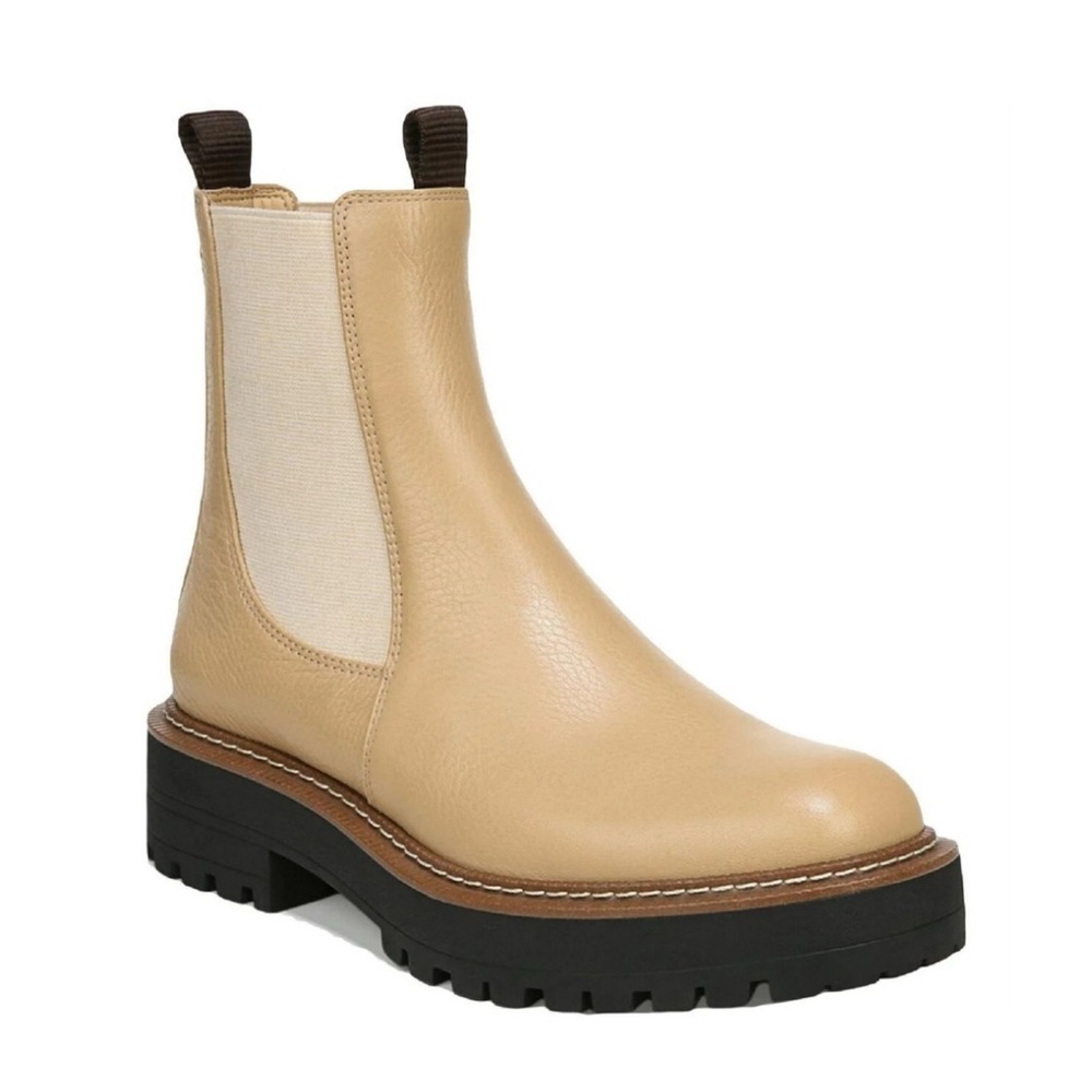 Sam Edelman Laguna Chelsea Boot in neutral beige size 6.5 - Picture 1 of 17